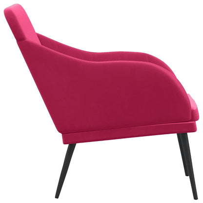 vidaXL Bench Wine Red 110x76x80 cm Velvet