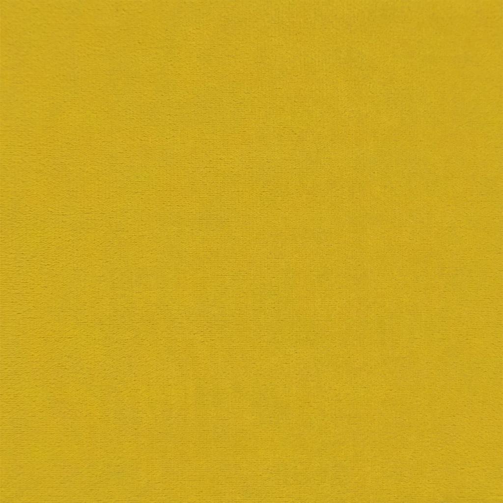 vidaXL Bench Yellow 110x76x80 cm Velvet