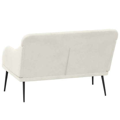 vidaXL Bench Cream 110x76x80 cm Velvet