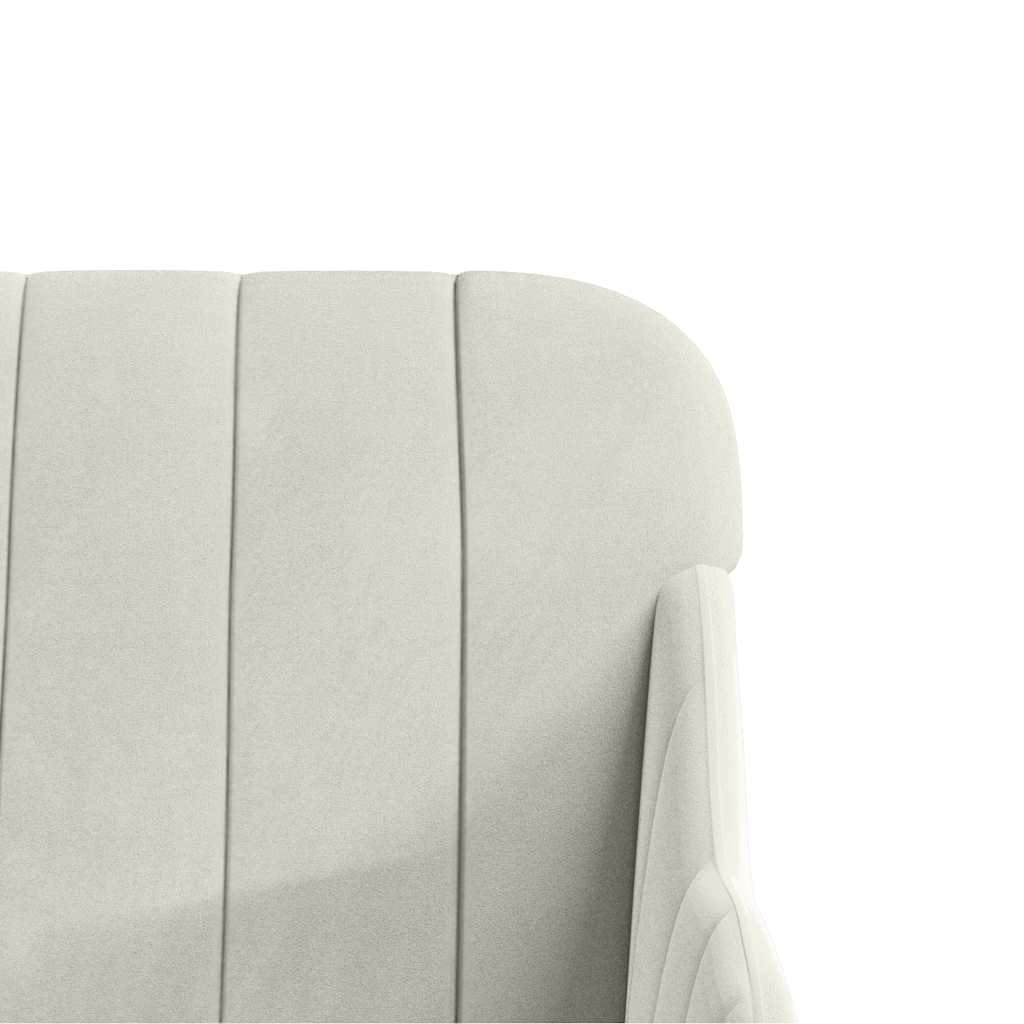 vidaXL Bench Cream 110x76x80 cm Velvet