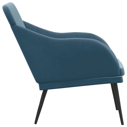 vidaXL Bench Blue 110x76x80 cm Velvet