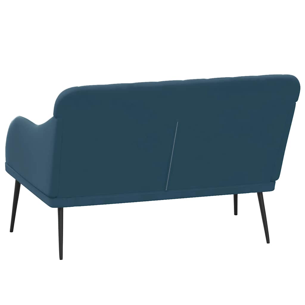 vidaXL Bench Blue 110x76x80 cm Velvet