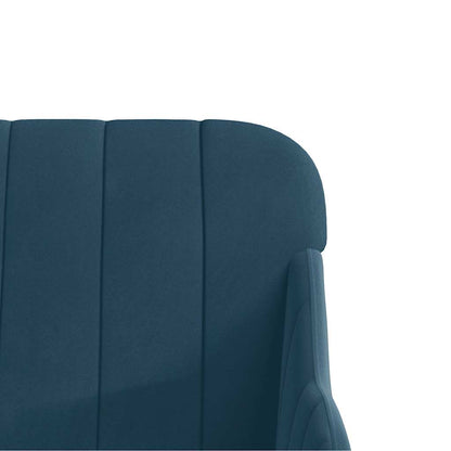 vidaXL Bench Blue 110x76x80 cm Velvet