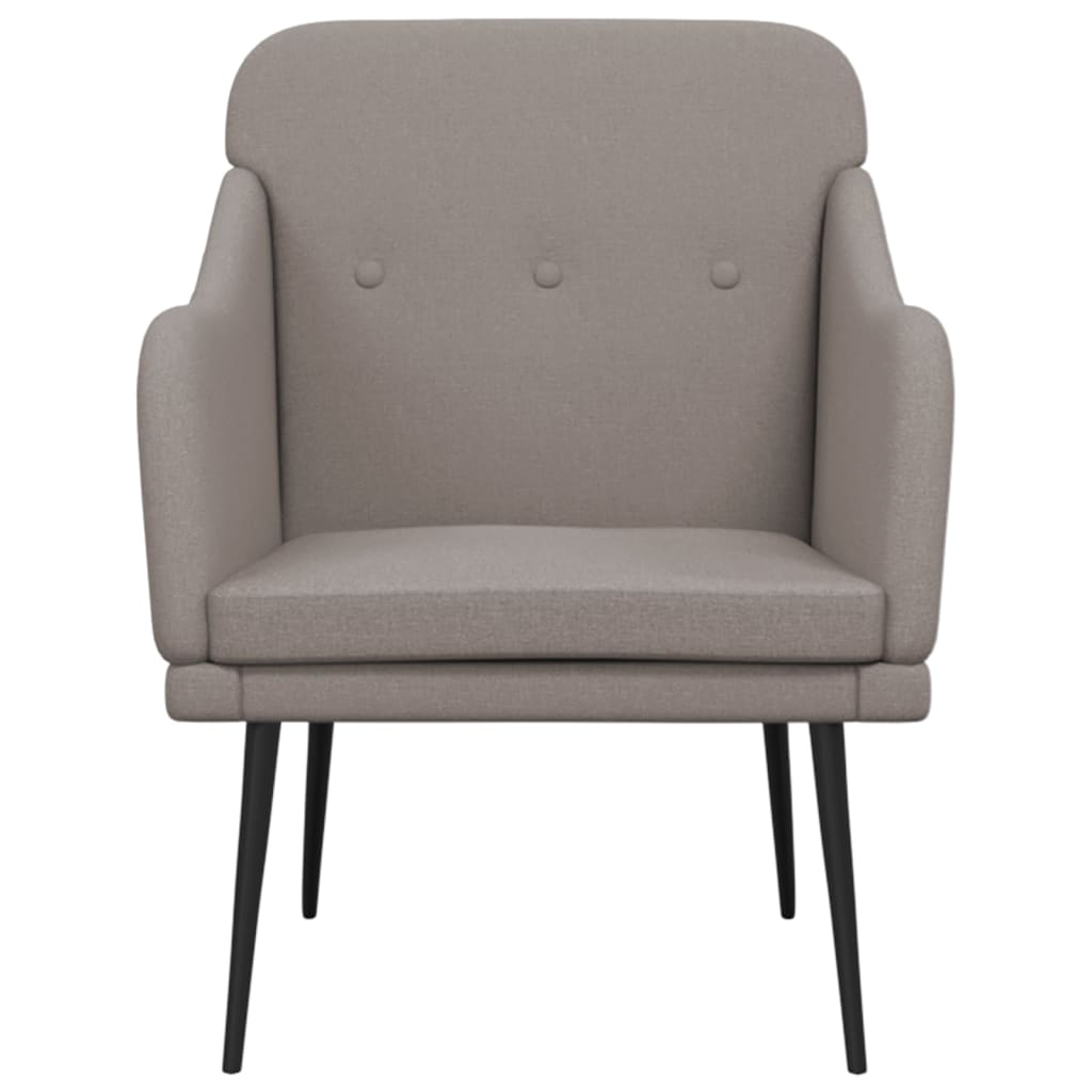 vidaXL Armchair Taupe 63x76x80 cm Fabric