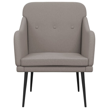vidaXL Armchair Taupe 63x76x80 cm Fabric