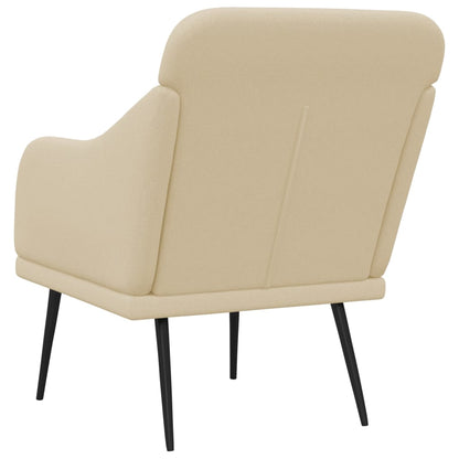 vidaXL Armchair Cream 63x76x80 cm Fabric