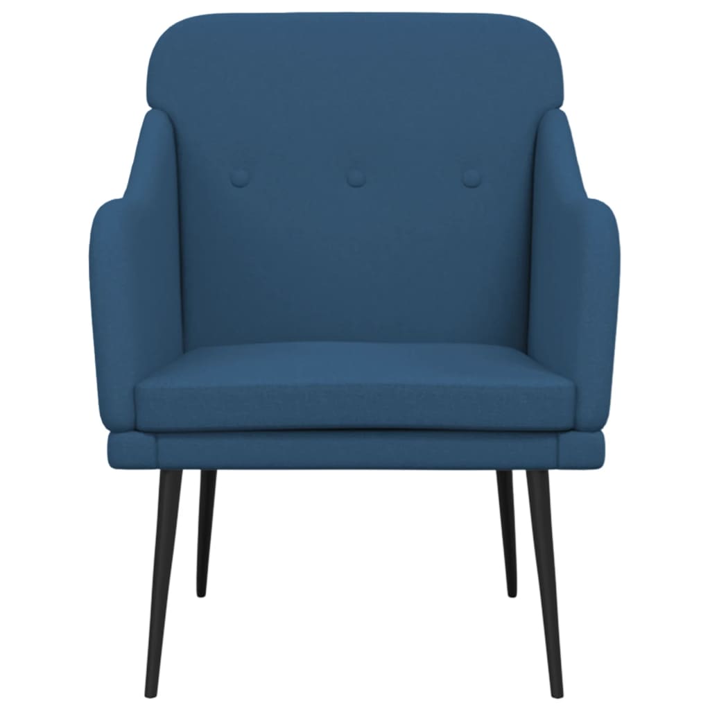 vidaXL Armchair Blue 63x76x80 cm Fabric