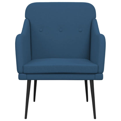 vidaXL Armchair Blue 63x76x80 cm Fabric