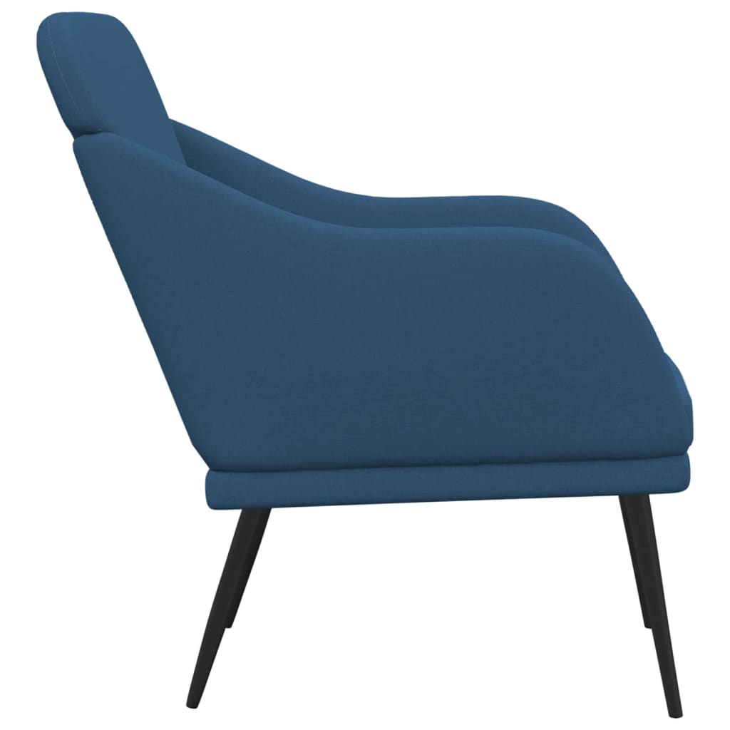 vidaXL Armchair Blue 63x76x80 cm Fabric