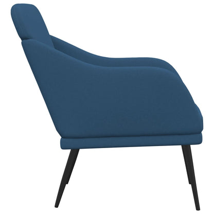 vidaXL Armchair Blue 63x76x80 cm Fabric