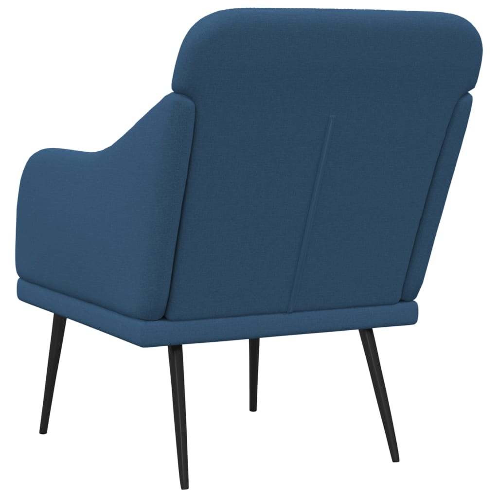 vidaXL Armchair Blue 63x76x80 cm Fabric