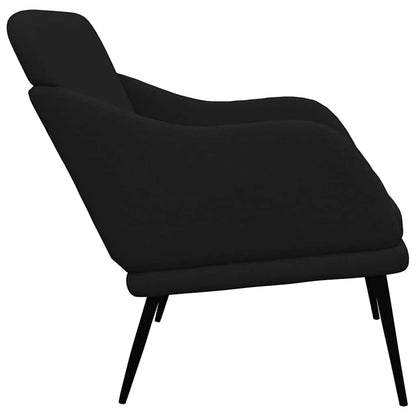 vidaXL Bench Black 110x76x80 cm Fabric