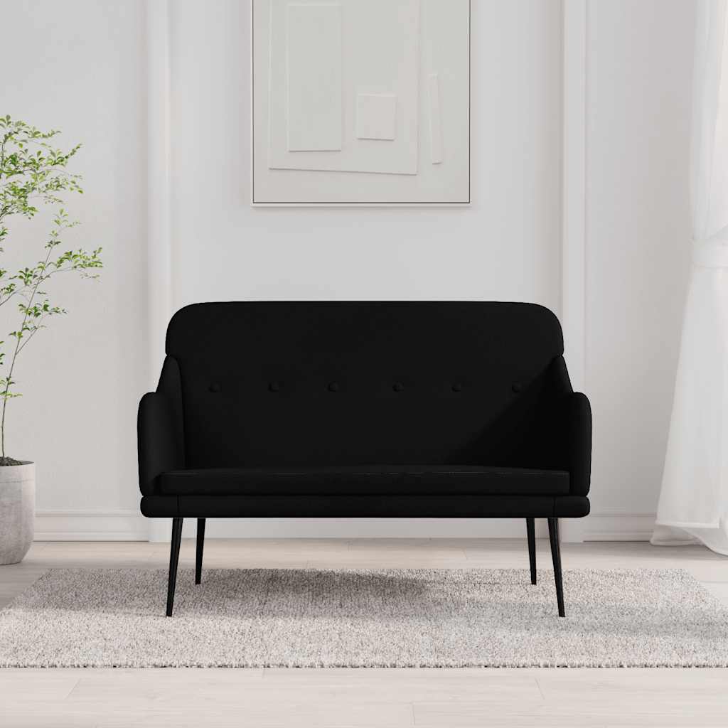 vidaXL Bench Black 110x76x80 cm Fabric