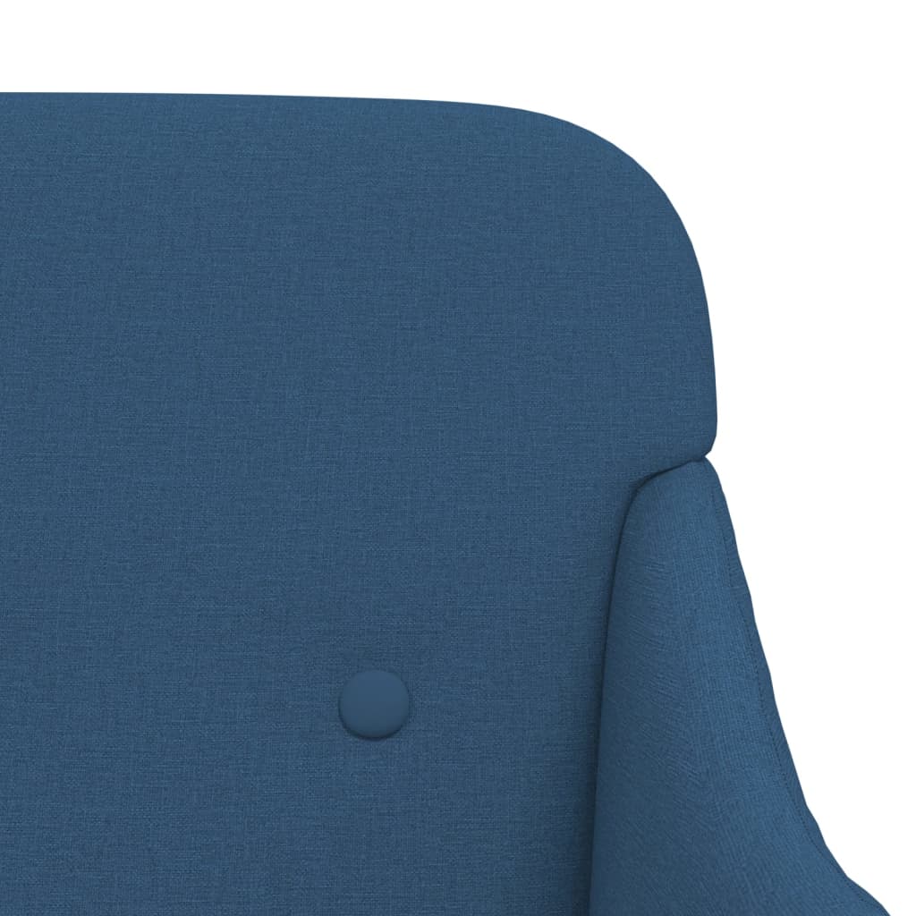 vidaXL Bench Blue 110x76x80 cm Fabric