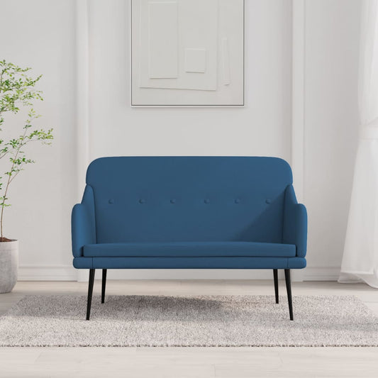 vidaXL Bench Blue 110x76x80 cm Fabric
