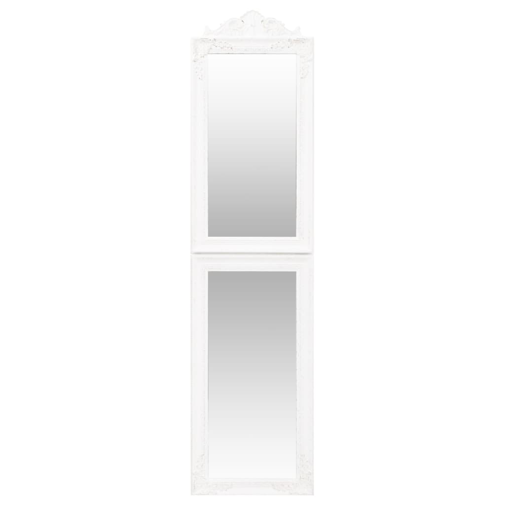 vidaXL Free-Standing Mirror White 40x160 cm