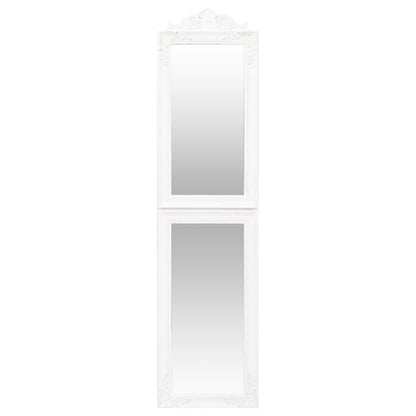 vidaXL Free-Standing Mirror White 40x160 cm