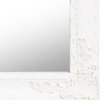 vidaXL Free-Standing Mirror White 40x160 cm