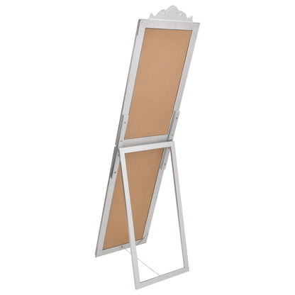 vidaXL Free-Standing Mirror Silver 40x160 cm