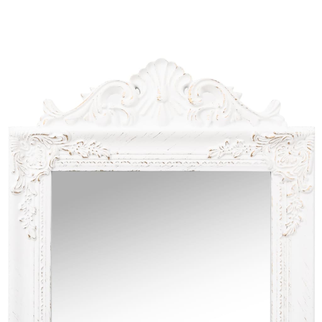 vidaXL Free-Standing Mirror White 45x180 cm