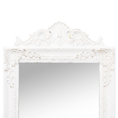 vidaXL Free-Standing Mirror White 45x180 cm