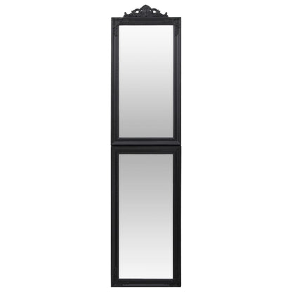 vidaXL Free-Standing Mirror Black 45x180 cm