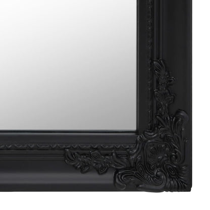 vidaXL Free-Standing Mirror Black 45x180 cm