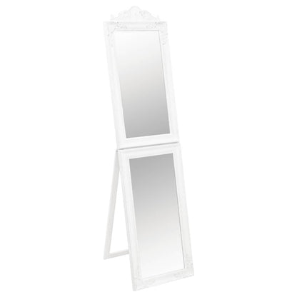 vidaXL Free-Standing Mirror White 50x200 cm