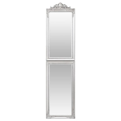 vidaXL Free-Standing Mirror Silver 50x200 cm