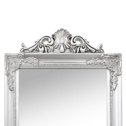 vidaXL Free-Standing Mirror Silver 50x200 cm