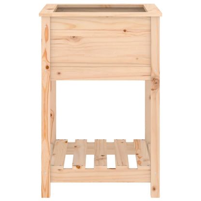 vidaXL Planter with Shelf 54x54x81 cm Solid Wood Pine