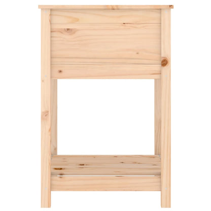 vidaXL Planter with Shelf 54x54x81 cm Solid Wood Pine