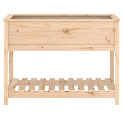 vidaXL Planter with Shelf 111,5x54x81 cm Solid Wood Pine
