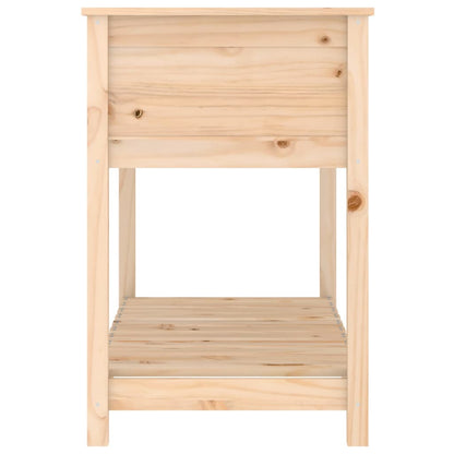 vidaXL Planter with Shelf 111,5x54x81 cm Solid Wood Pine