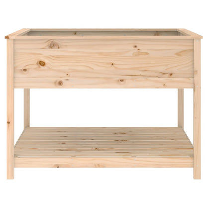 vidaXL Planter with Shelf 111,5x111,5x81 cm Solid Wood Pine
