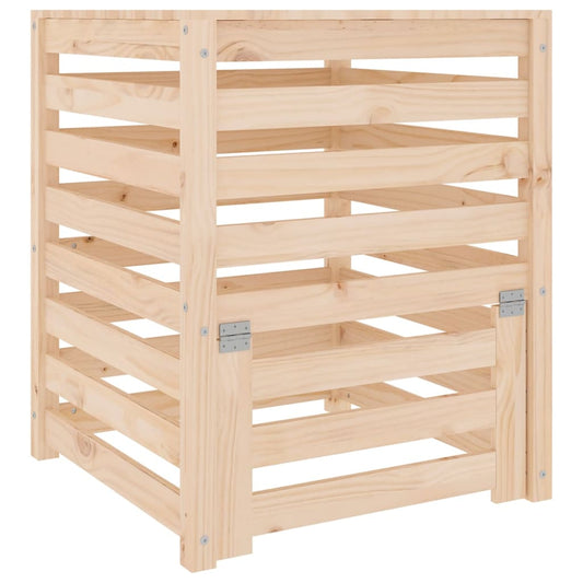 vidaXL Composter 63,5x63,5x77,5 cm Solid Wood Pine