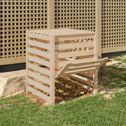 vidaXL Composter 63,5x63,5x77,5 cm Solid Wood Pine