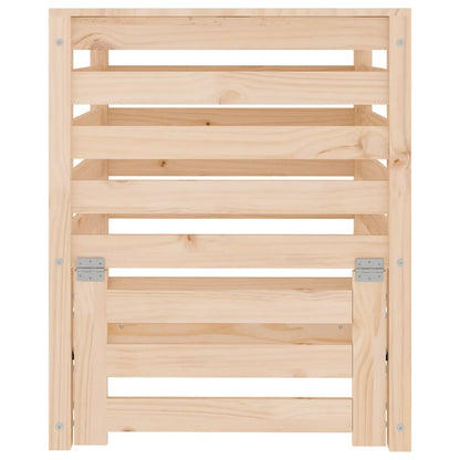 vidaXL Composter 63,5x63,5x77,5 cm Solid Wood Pine