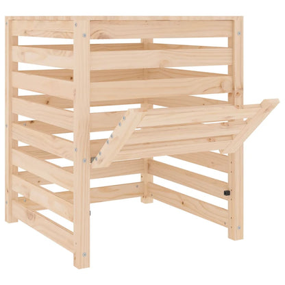 vidaXL Composter 63,5x63,5x77,5 cm Solid Wood Pine