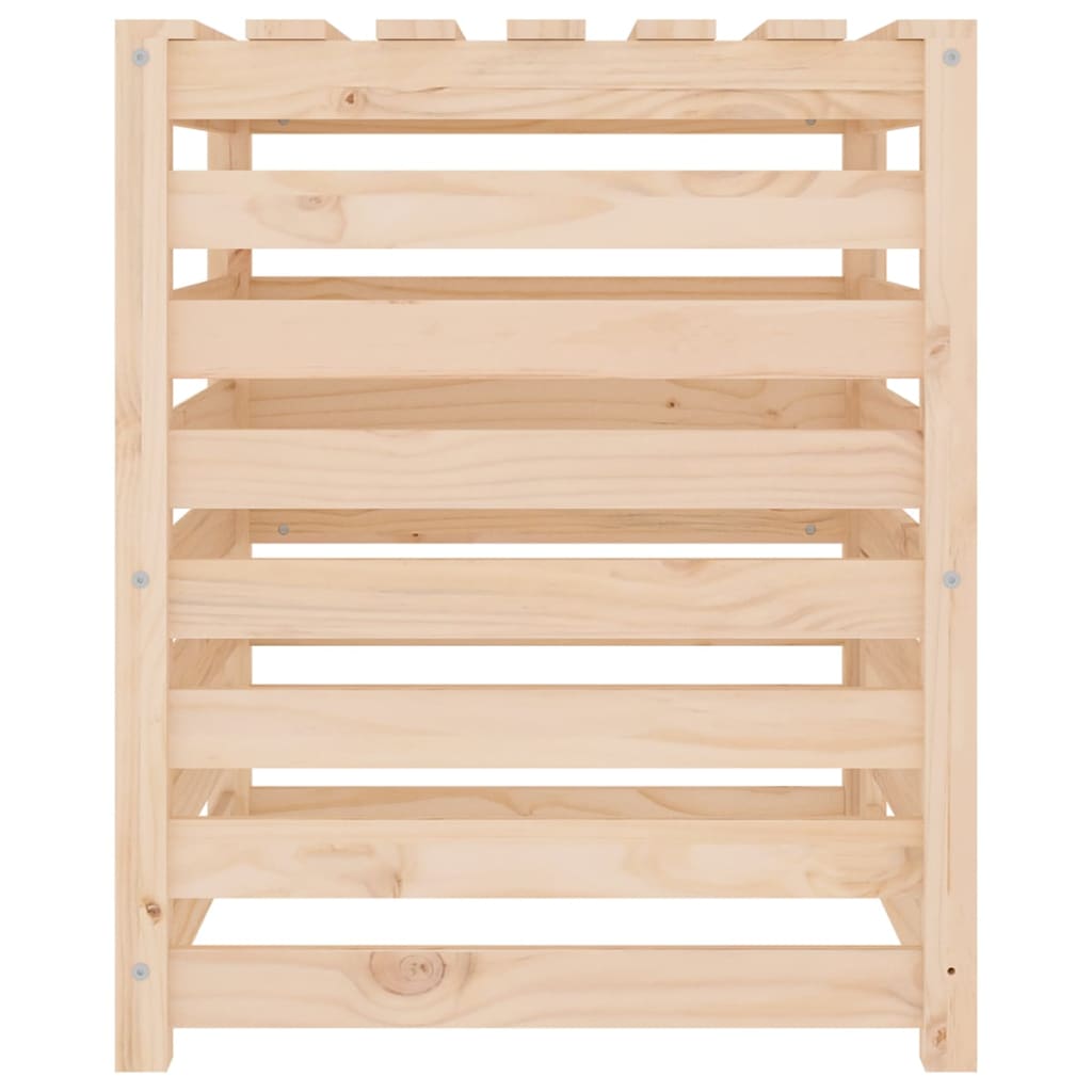 vidaXL Composter 63,5x63,5x77,5 cm Solid Wood Pine