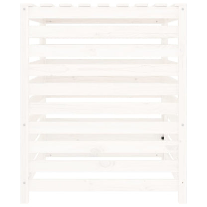 vidaXL Composter White 82,5x82,5x99,5 cm Solid Wood Pine