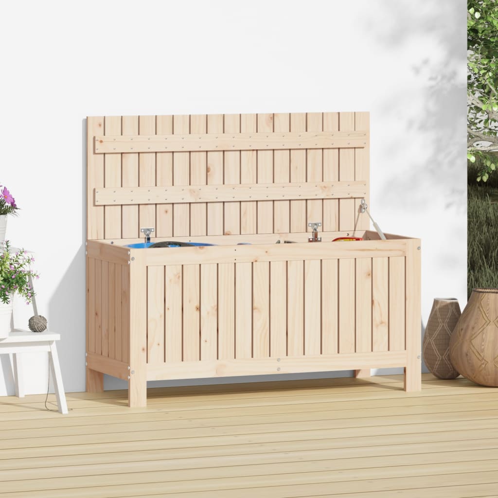vidaXL Garden Storage Box 108x42.5x54 cm Solid Wood Pine