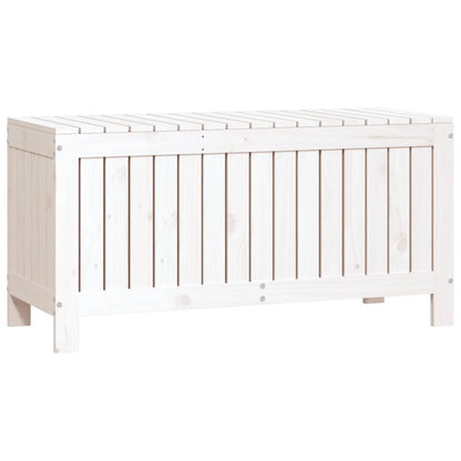 vidaXL Garden Storage Box White 108x42.5x54 cm Solid Wood Pine