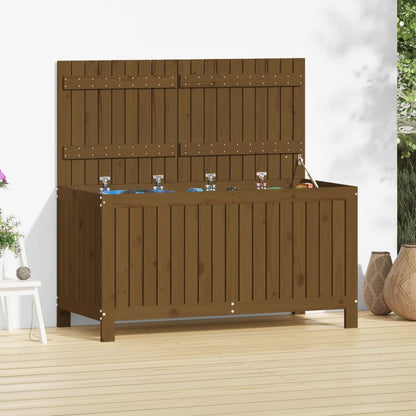 vidaXL Garden Storage Box Honey Brown 121x55x64 cm Solid Wood Pine
