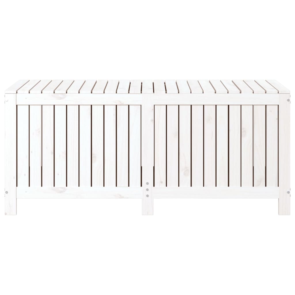 vidaXL Garden Storage Box White 147x68x64 cm Solid Wood Pine