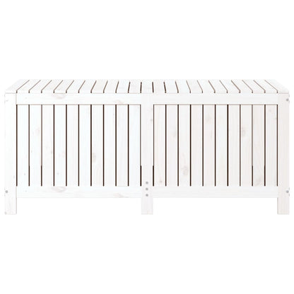 vidaXL Garden Storage Box White 147x68x64 cm Solid Wood Pine