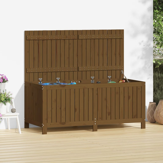 vidaXL Garden Storage Box Honey Brown 147x68x64 cm Solid Wood Pine