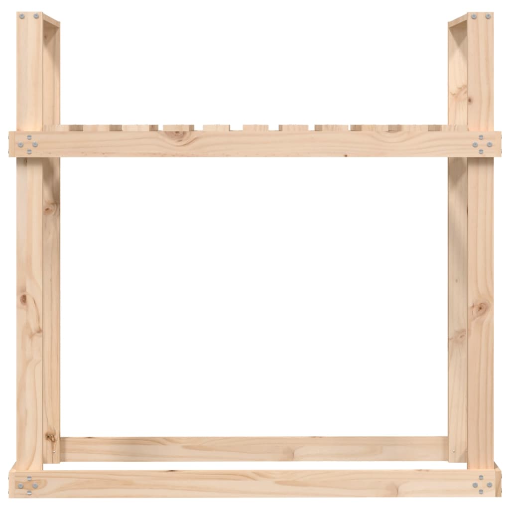 vidaXL Firewood Rack 110x35x108.5 cm Solid Wood Pine