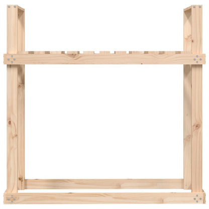 vidaXL Firewood Rack 110x35x108.5 cm Solid Wood Pine