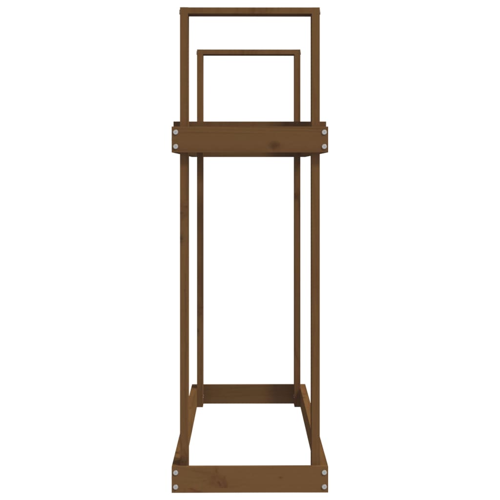 vidaXL Firewood Rack Honey Brown 110x35x108.5 cm Solid Wood Pine